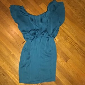 Teal City Triangles Bodycon Dress